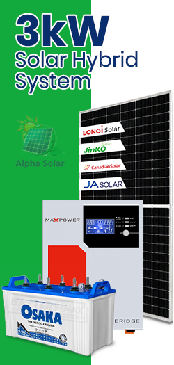 3KW Solar System Price In Pakistan - Sept 2023