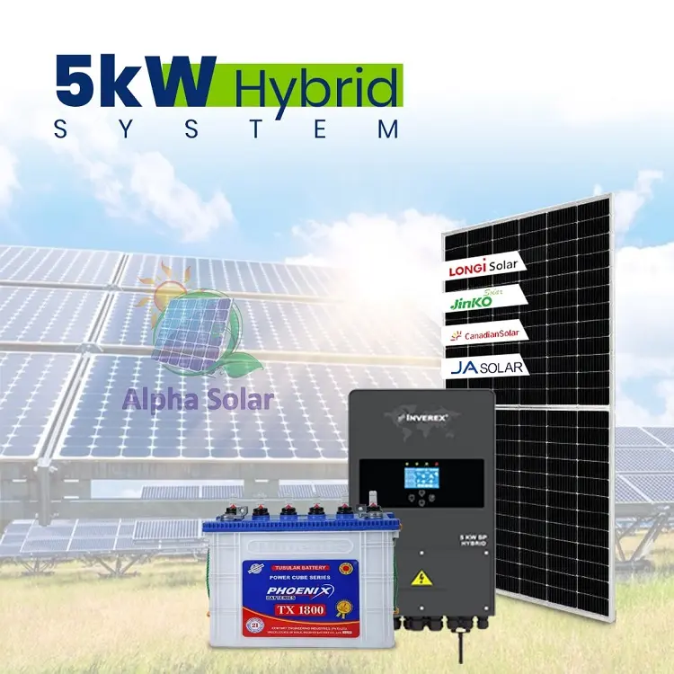 5kW Hybrid solar system with Inverex Nitrox Inverter