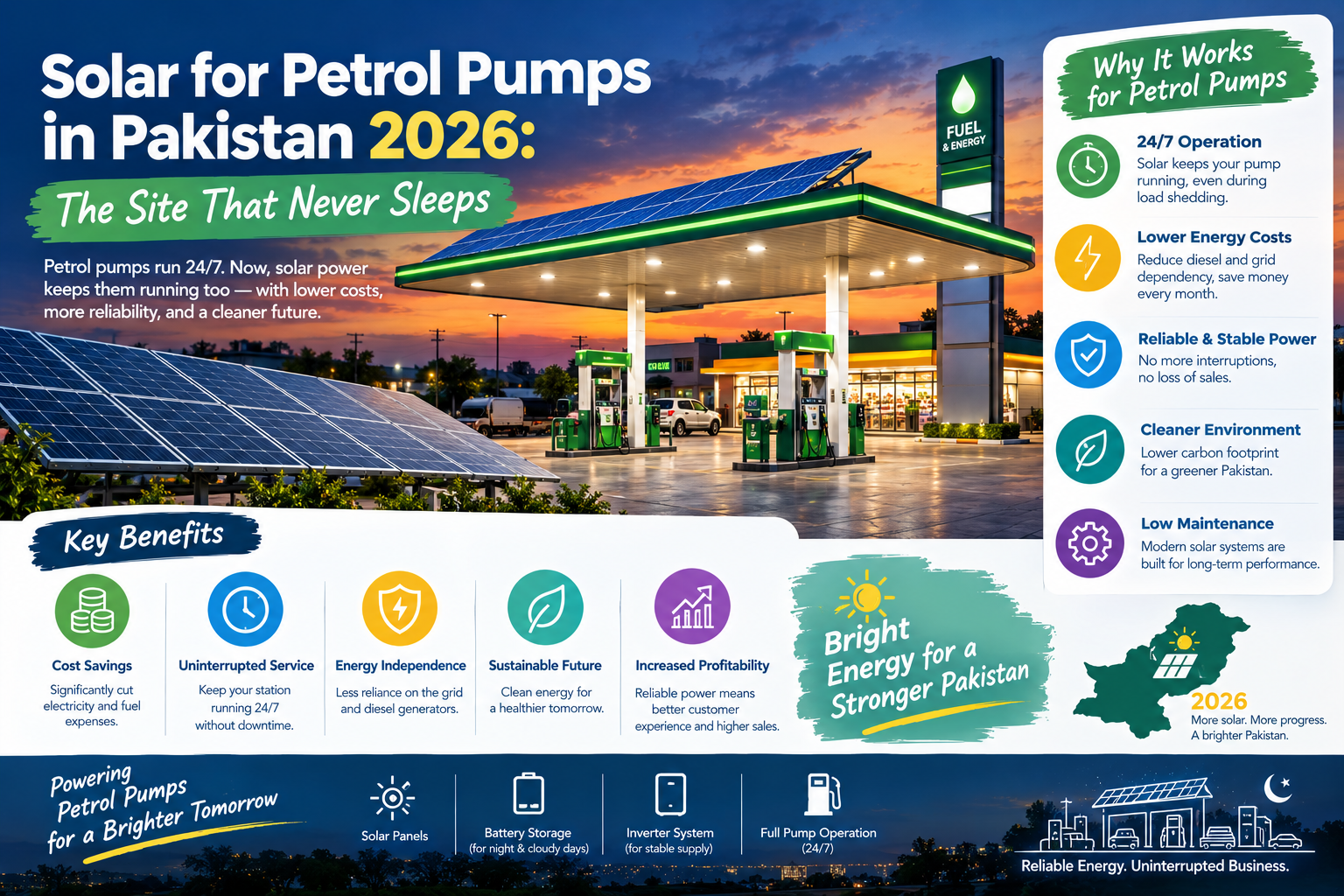 Solar for Petrol Pumps